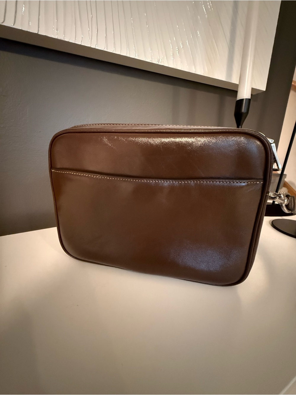 Coach Carey Crossbody-Maple/Silver - Picture 5 of 7